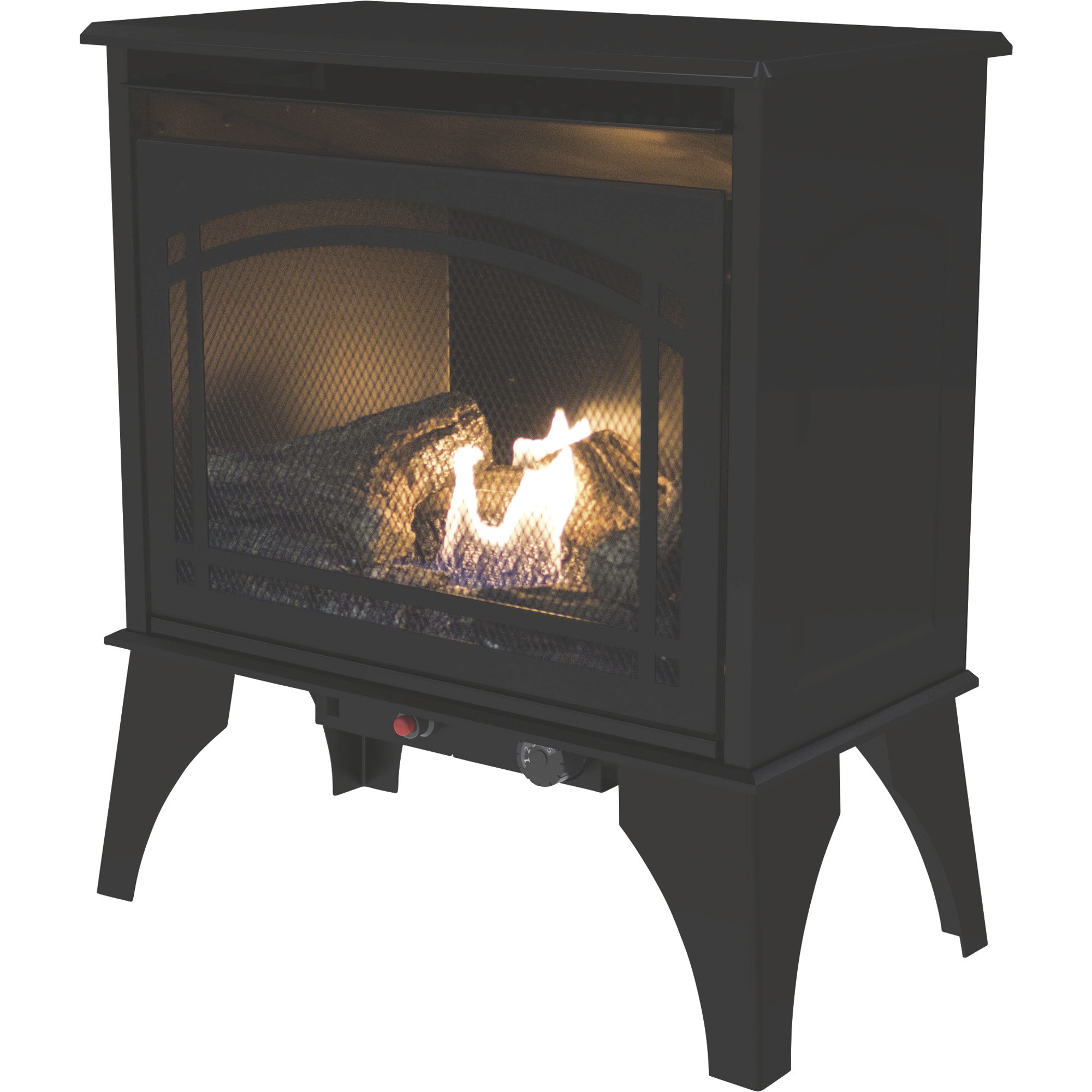 Pleasant Hearth Vent-Free Dual Fuel Stove, 20,000 BTU, Model# VFS2-NT20DT